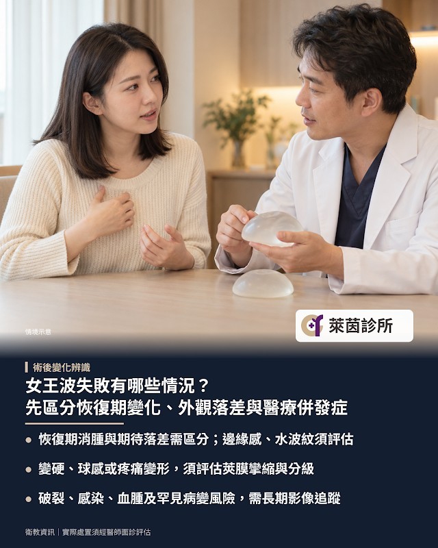 女王波失敗有哪些情況？先區分恢復期變化、外觀落差與醫療併發症