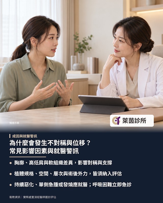 為什麼會發生不對稱與位移？常見影響因素與就醫警訊