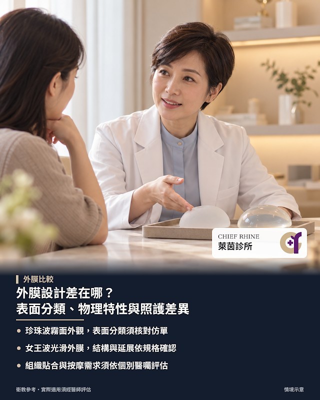 外膜設計差在哪?表面分類、物理特性與照護差異