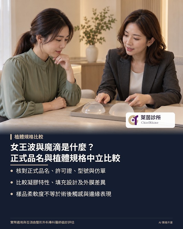 女王波與魔滴是什麼？正式品名與植體規格中立比較