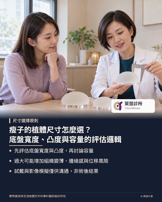 瘦子的植體尺寸怎麼選？底盤寬度、凸度與容量的評估邏輯