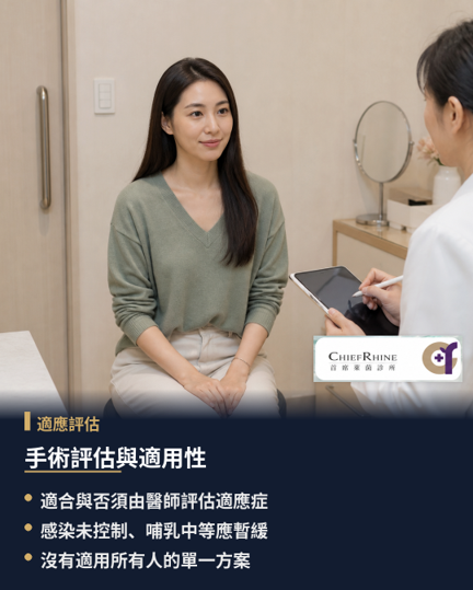 女王波手術風險、恢復期與正貨保固查核指南，曼陀女王波隆乳手術雖有特定外膜與凝膠結構設計，但仍是侵入性醫療行為。品牌、價格與原廠保固都不能排除乳房植體的一般手術風險。植體並非終身免維護裝置，未來仍可能因個人生理變化或併發症而需要再次手術或進行維護，術前應建立客觀的風險認知與長期追蹤計畫。