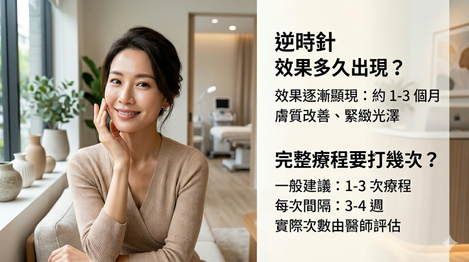 逆時針效果多久出現？完整療程要打幾次