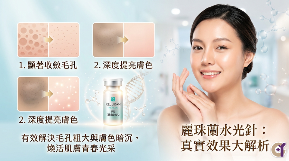 水光針麗珠蘭效果好嗎？真的能改善毛孔粗大與膚色暗沉嗎？