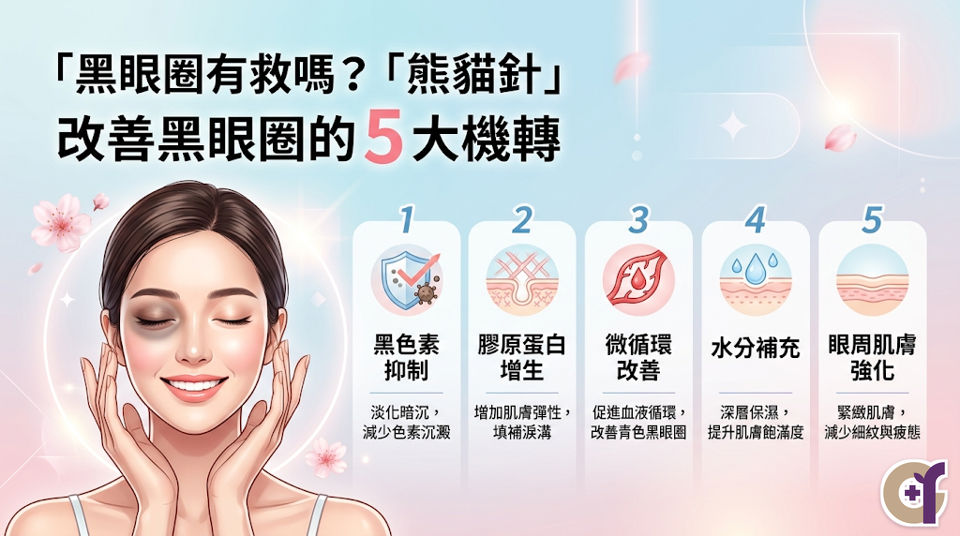 黑眼圈有救嗎？熊貓針改善黑眼圈的 5 大機轉