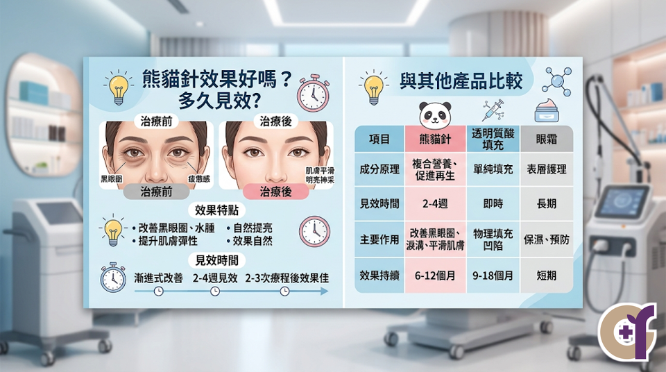 熊貓針效果好嗎？多久見效與其他產品比較