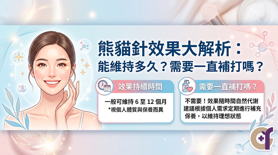 熊貓針效果可以維持多久？需要一直補打嗎？